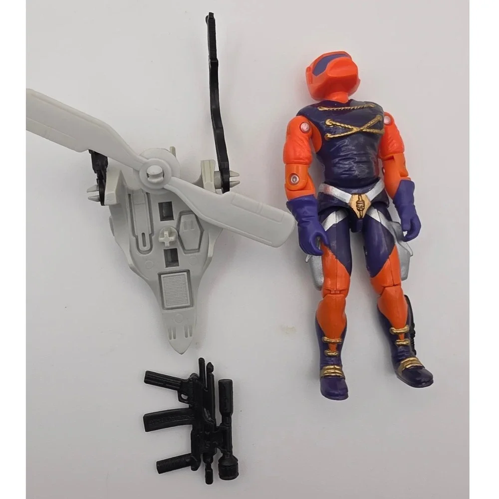 Hasbro G.I. Joe Action Figure 3.75in Orange Purple Fair 1989 Annihilator Toy